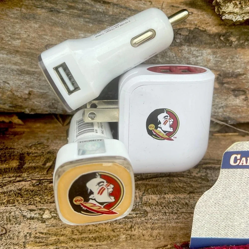 FSU Wall Charger Car Charger USB Cables Koozies Keychain